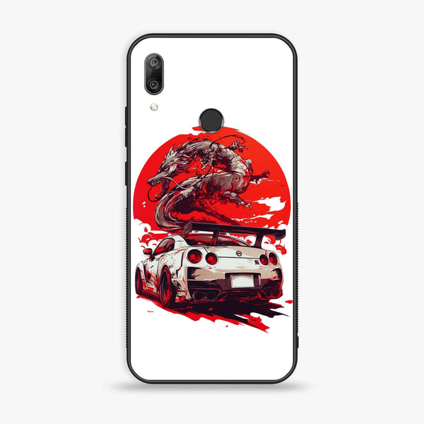 Huawei Y7 Prime (2019) - Speed and Fury - Premium Printed Glass soft Bumper shock Proof Case