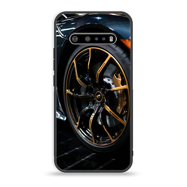 LG V60 - Sport Car Rim - Premium Printed Glass soft Bumper Shock Proof Case