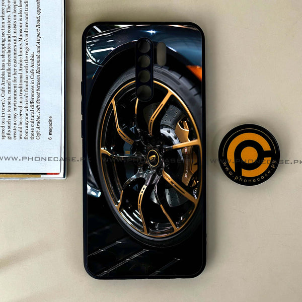 Xiaomi Redmi 9 - Racing Car Red Blade RIM - Premium Printed Glass soft Bumper Shock Proof Case