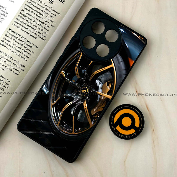 Tecno Camon 30s - Racing Car Red Blade RIM - Premium Metal Printed soft Bumper shock Proof Case
