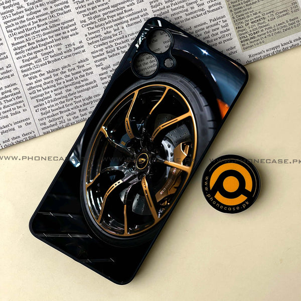 Samsung Galaxy A06 - Racing Car Red Blade RIM - Premium Metal Printed soft Bumper shock Proof Case