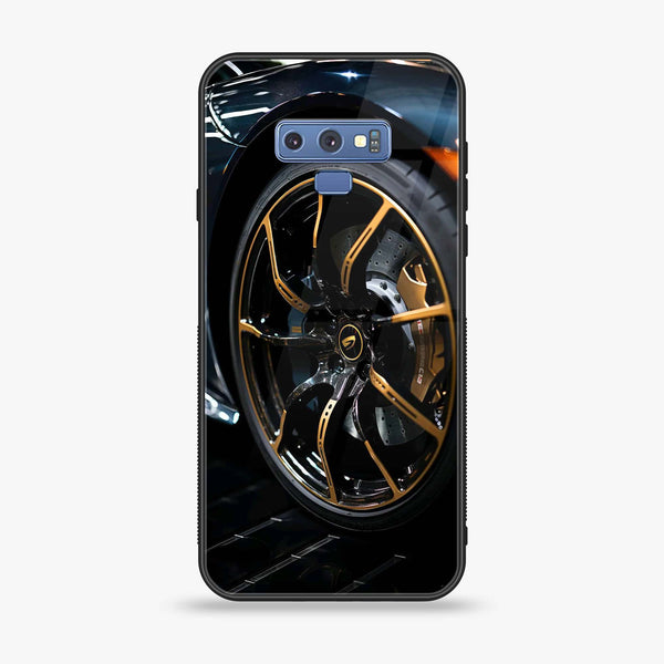 Samsung Galaxy Note 9 - Racing Car Red Blade RIM - Premium Printed Glass soft Bumper Shock Proof Case