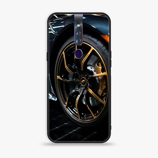 Oppo F11 Pro - Sports Car Rim - Premium Printed Glass soft Bumper shock Proof Case