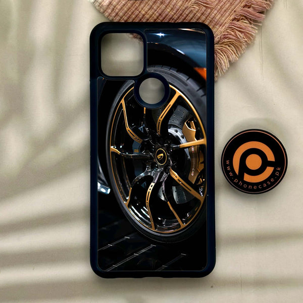 Google Pixel 4a 5G - Racing Car Red Blade Rim - Premium Metal Printed Soft Bumper Shock Proof Case