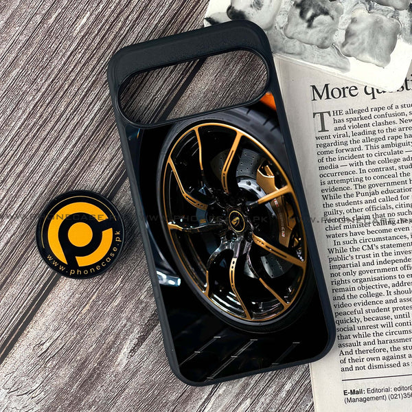Google Pixel 9 Pro - Racing Car Red Blade RIM - Premium Metal Printed soft Bumper Shock Proof Case CS-48845