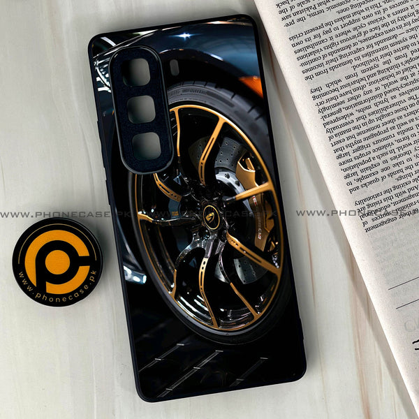 Infinix Hot 60 Pro Plus - Racing Car Red Blade RIM - Premium Metal Printed soft Bumper shock Proof Case