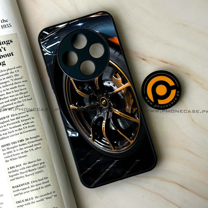 Oppo F27 Pro Plus - Racing Car Red Blade RIM - Premium Metal Printed soft Bumper Shock Proof Case