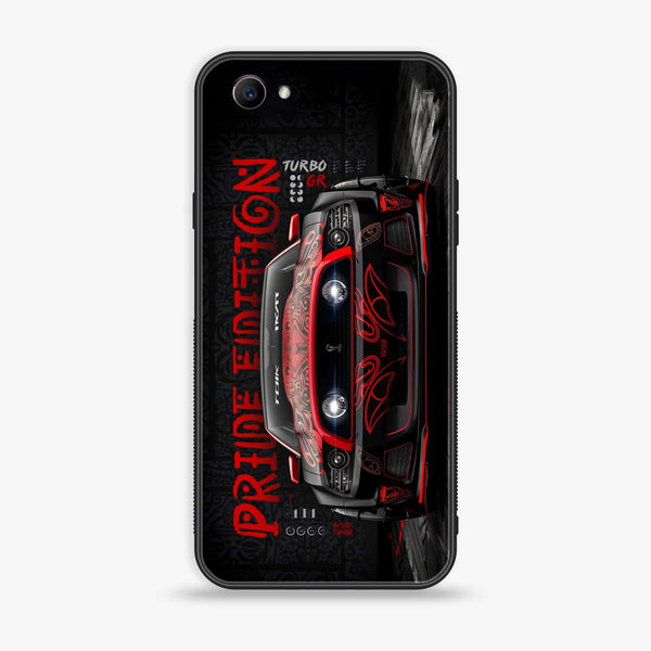 Oppo F7 Youth - Sport Car - Premium Printed Glass soft Bumper shock Proof Case