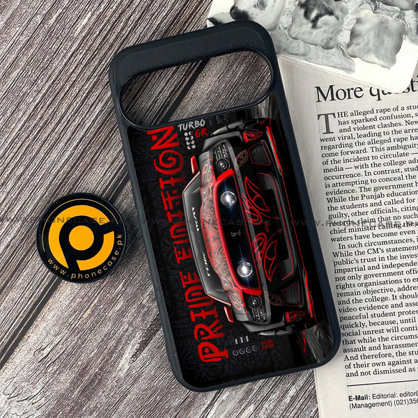 Google Pixel 9 - Sports Car - Premium Printed Glass soft Bumper shock Proof Case