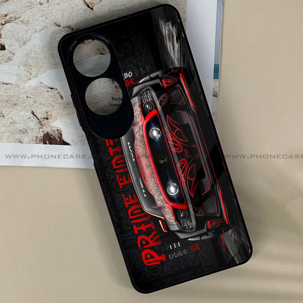 Oppo A60 - Cobra X Racing Car -  Premium Printed Metal soft Bumper shock Proof Case CS-24353