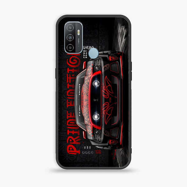 Oppo A53 - Sport Car -  Premium Printed Metal soft Bumper shock Proof Case