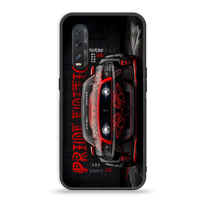 Oppo Find X2 - Cobra X Racing Car -  Premium Printed Metal soft Bumper shock Proof Case