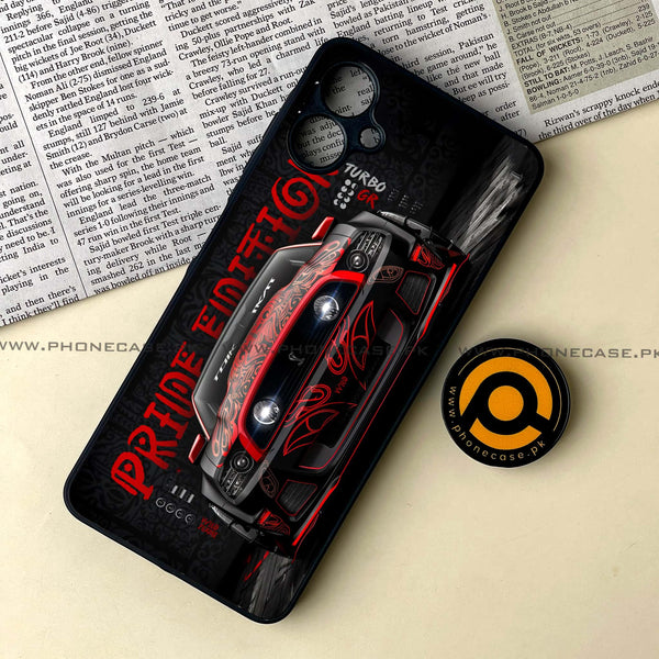 Samsung Galaxy A06 -  Sports Car - Premium Metal Printed soft Bumper shock Proof Case