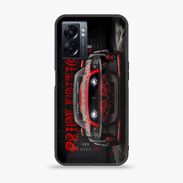 Oppo A77 4G - Cobra X Racing Car -  Premium Printed Metal soft Bumper shock Proof Case