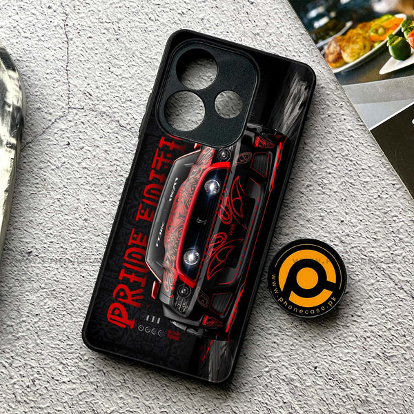 Oppo A5 Pro  - Cobra X Racing Car - Premium Printed Metal soft Bumper shock Proof Case