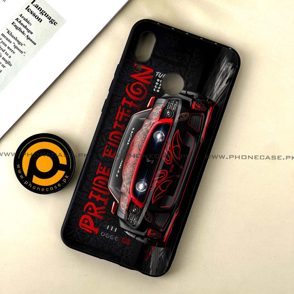 Huawei Nova 3 - Sport Car - Premium Printed Glass soft Bumper Shock Proof Case