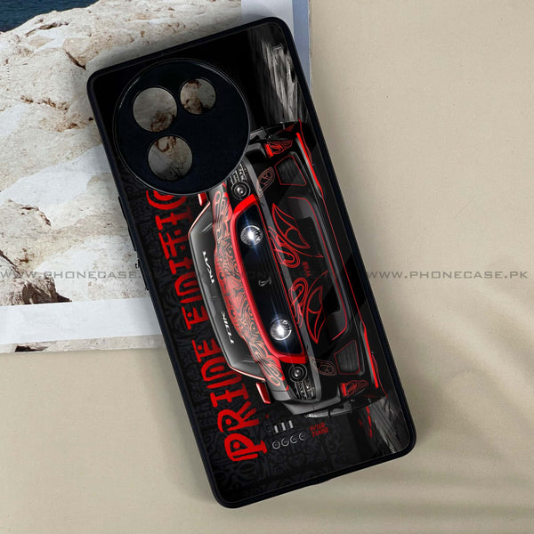 Vivo V30E - Sports Car -  Premium Printed Metal soft Bumper shock Proof Case