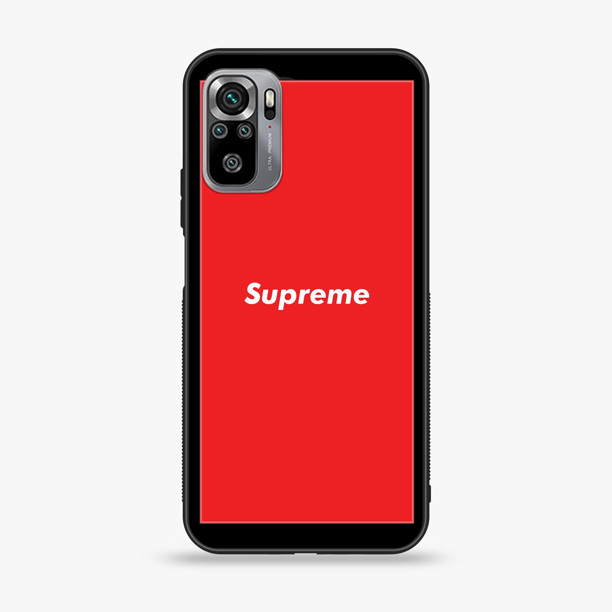 Xiaomi Redmi Note 10S- Supreme Series - Premium Printed Glass soft Bumper shock Proof Case