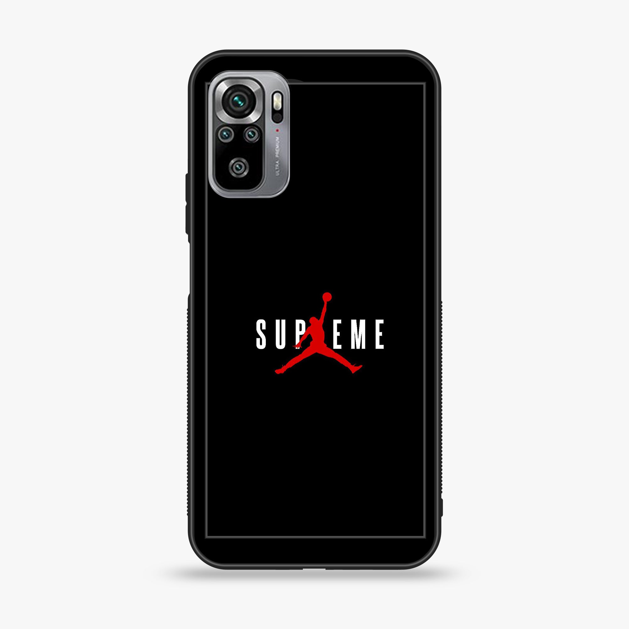 Xiaomi Redmi Note 10S- Supreme Series - Premium Printed Glass soft Bumper shock Proof Case