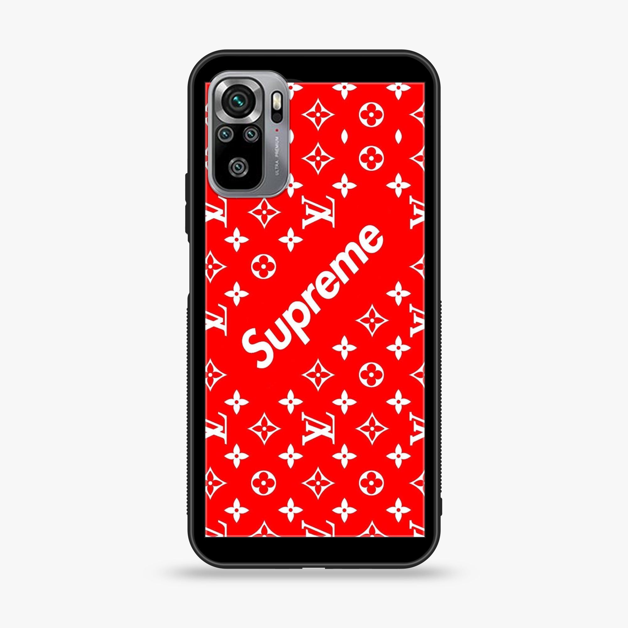 Xiaomi Redmi Note 10S- Supreme Series - Premium Printed Glass soft Bumper shock Proof Case
