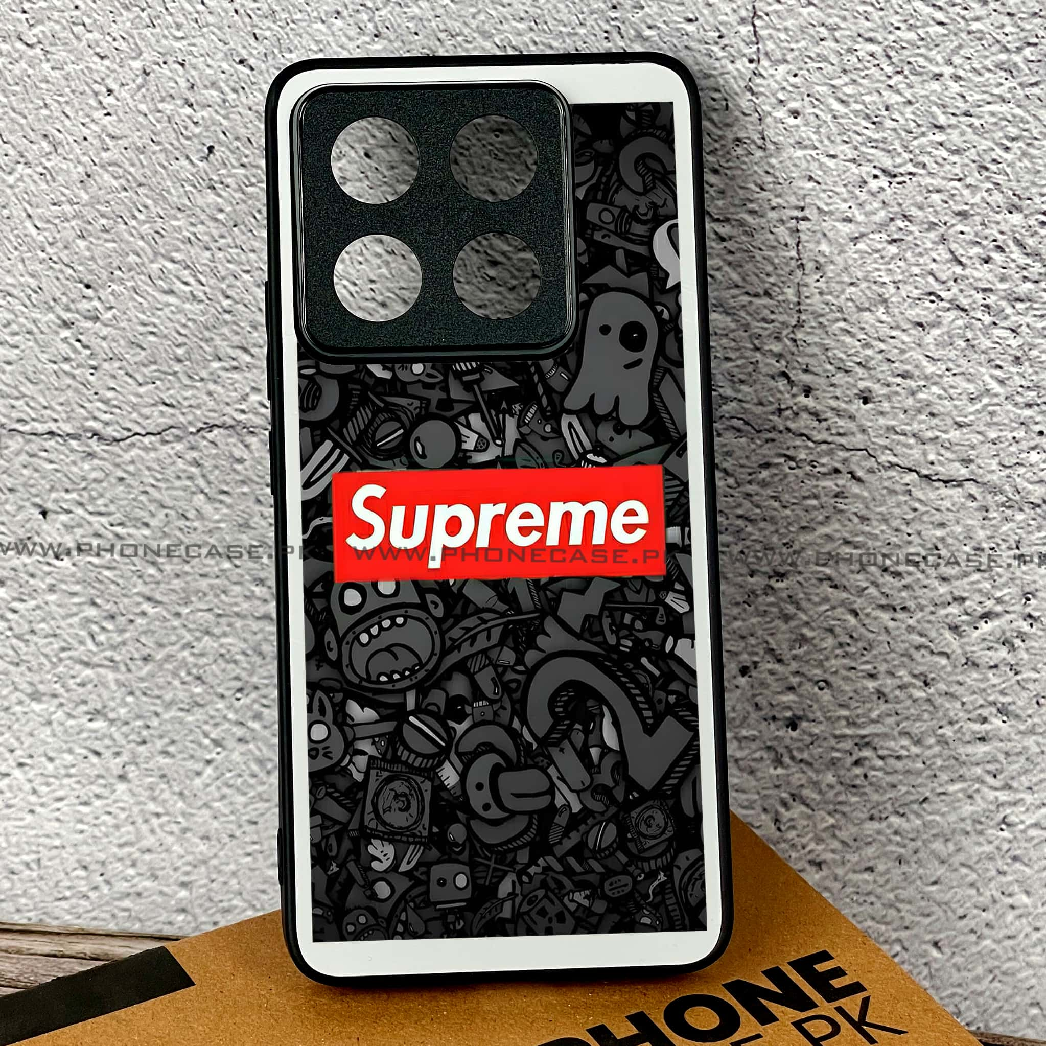 Xiaomi 14T Pro - Supreme Series - Premium Printed Glass soft Bumper shock Proof Case