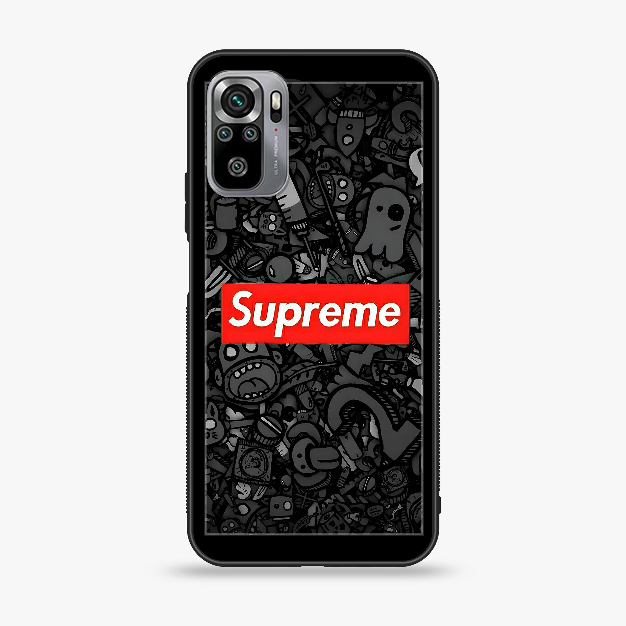 Xiaomi Redmi Note 10S- Supreme Series - Premium Printed Glass soft Bumper shock Proof Case