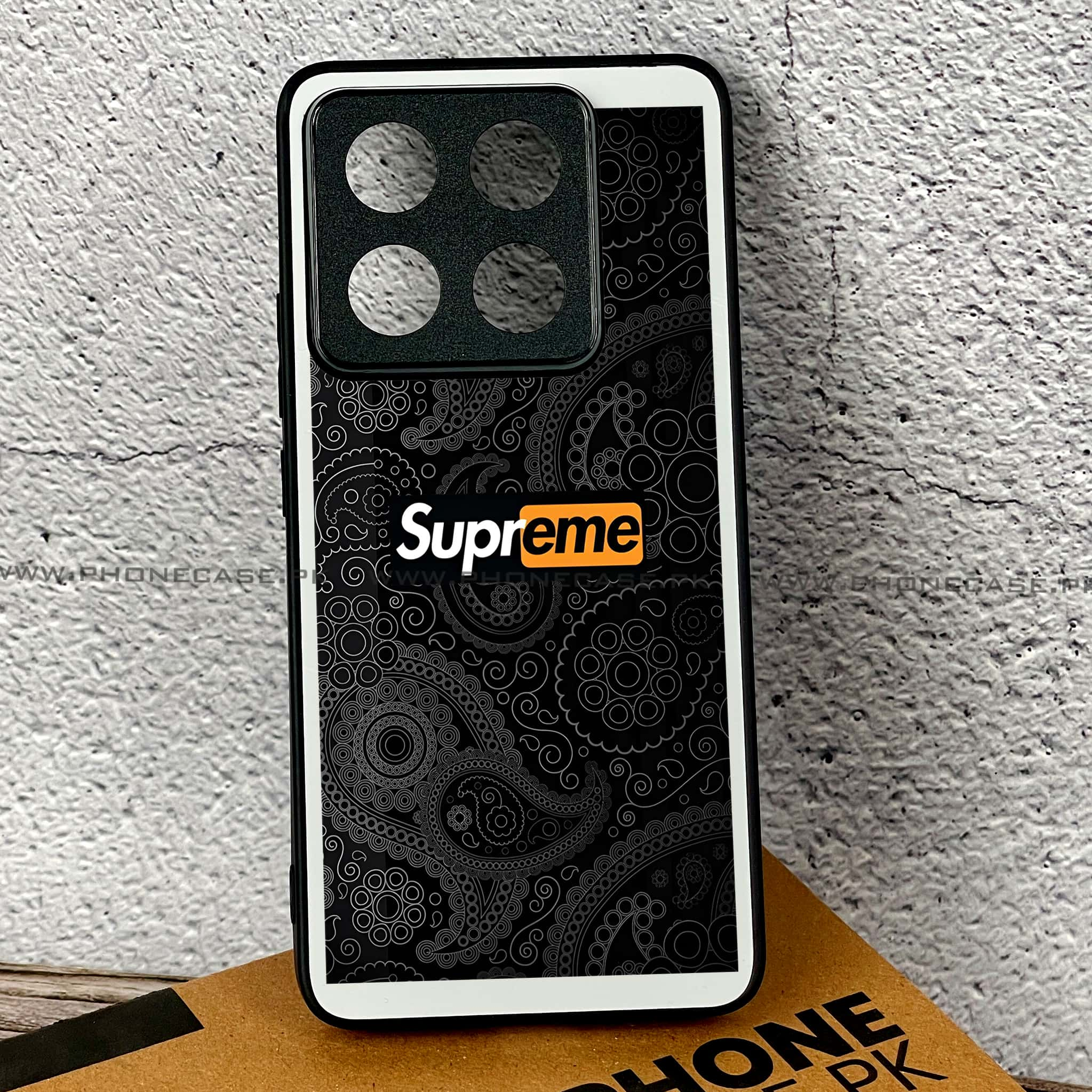 Xiaomi 14T - Supreme Series - Premium Printed Glass soft Bumper shock Proof Case