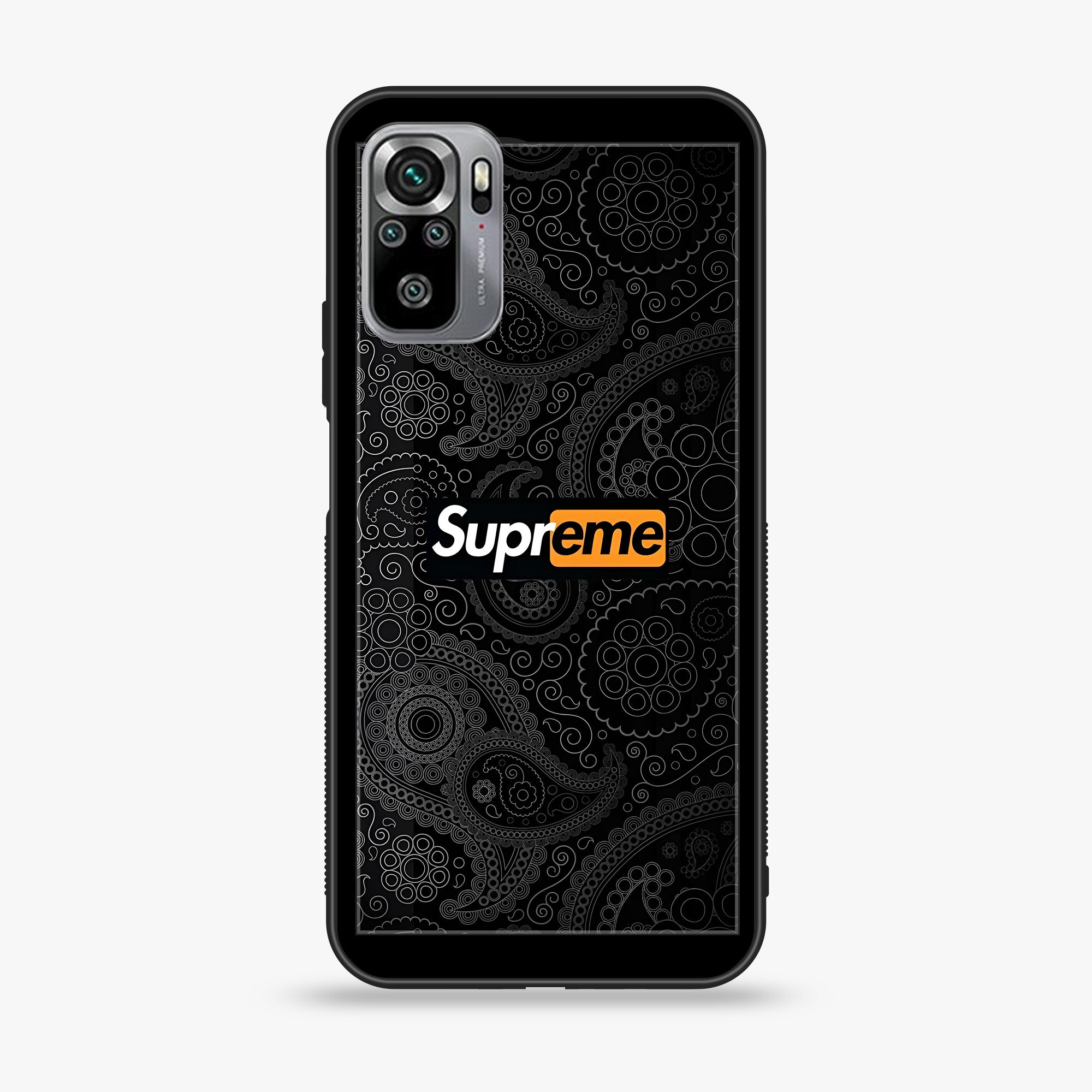 Xiaomi Redmi Note 10S- Supreme Series - Premium Printed Glass soft Bumper shock Proof Case