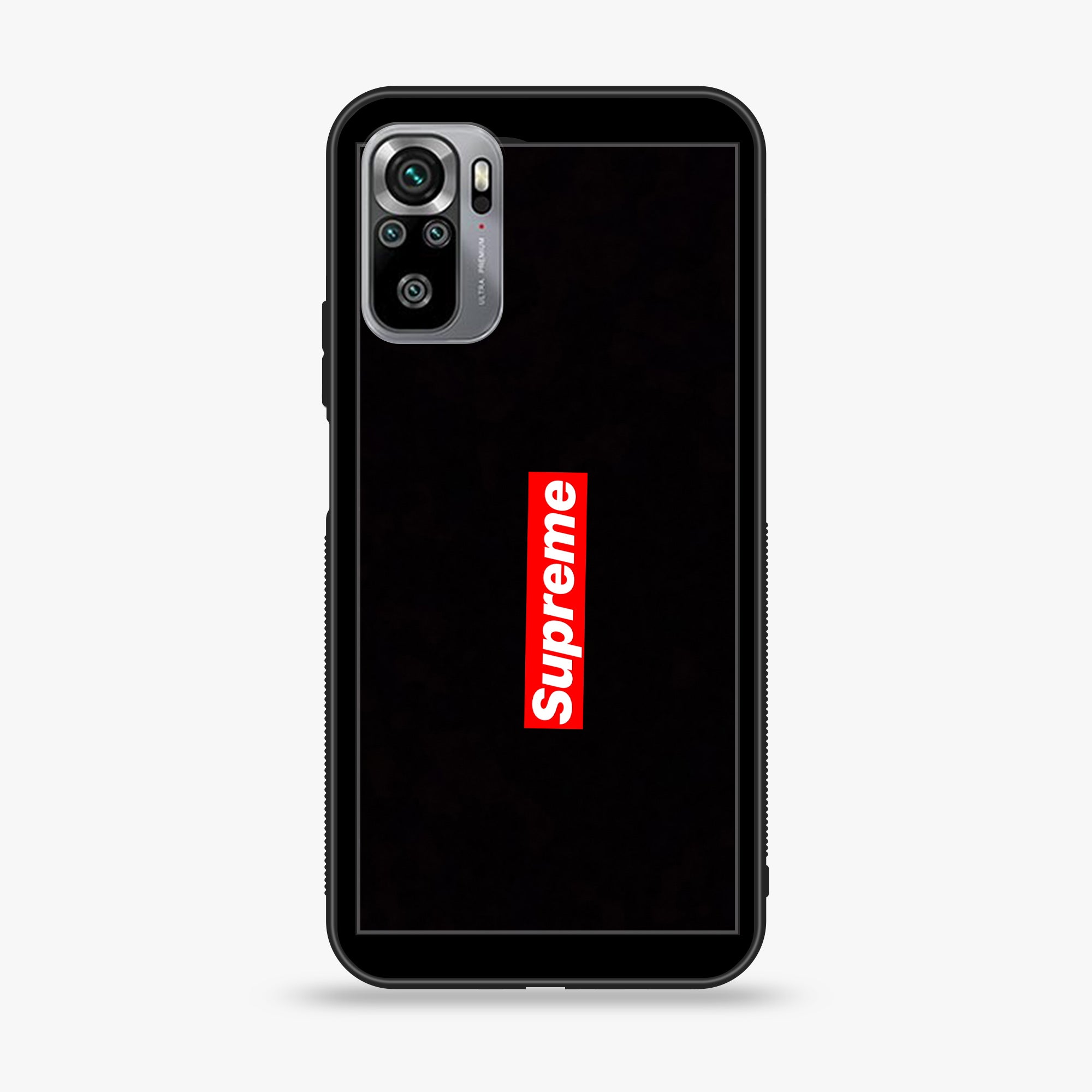 Xiaomi Redmi Note 10S- Supreme Series - Premium Printed Glass soft Bumper shock Proof Case