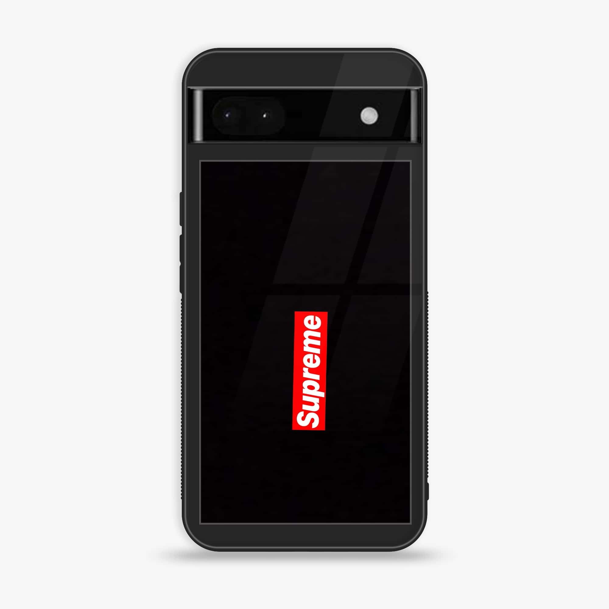 Google Pixel 6A - Supreme Series - Premium Metal Printed soft Bumper Shock Proof Case