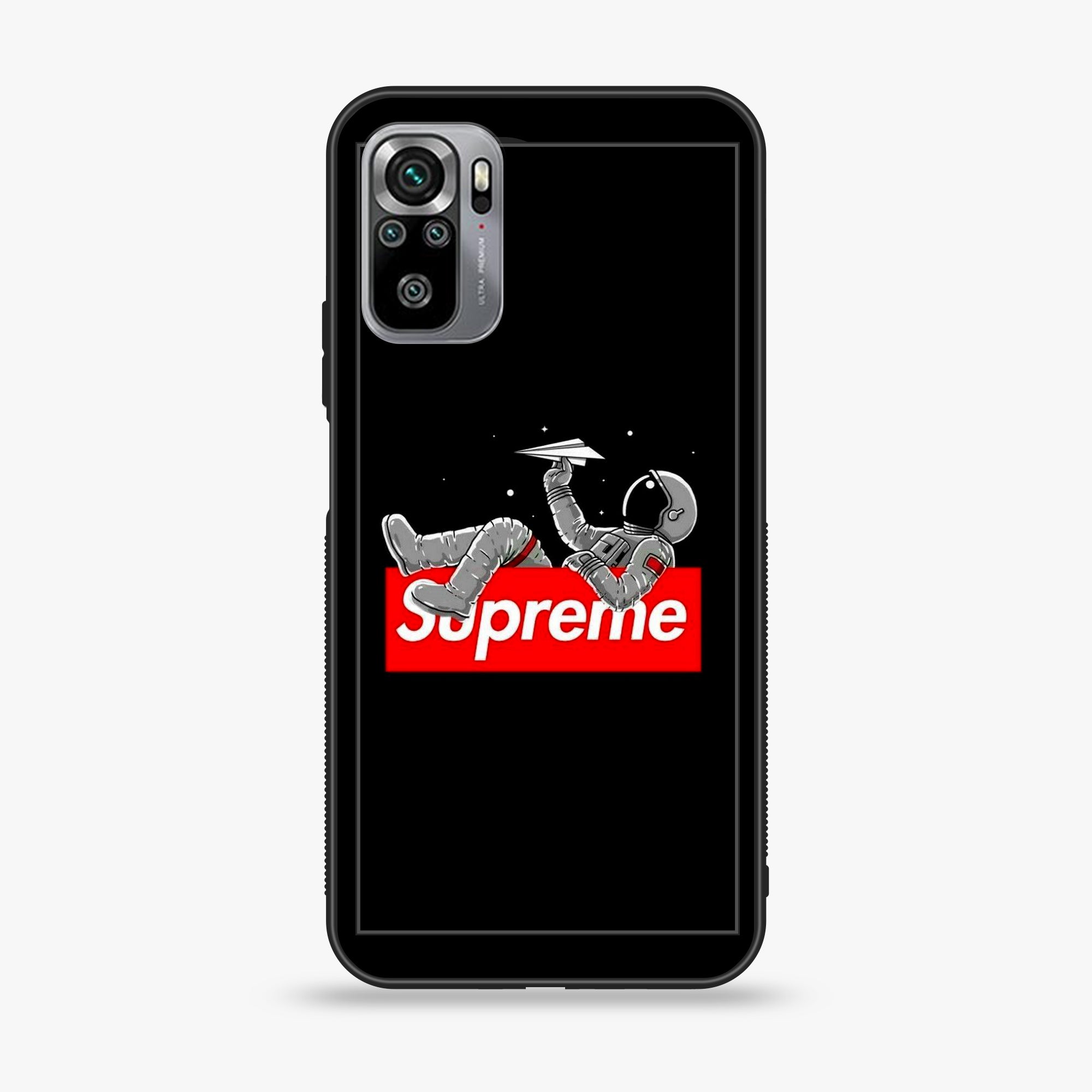 Xiaomi Redmi Note 10S- Supreme Series - Premium Printed Glass soft Bumper shock Proof Case