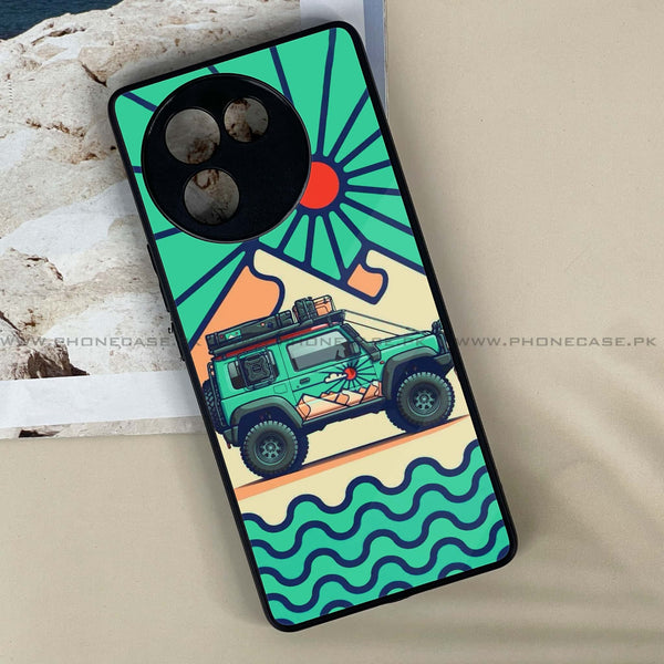 Vivo V30E - Suzuki Jimny Design -  Premium Printed Metal soft Bumper shock Proof Case