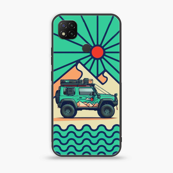 Xiaomi Redmi 9C - Suzuki Jimny Design -  Premium Printed Metal soft Bumper shock Proof Case