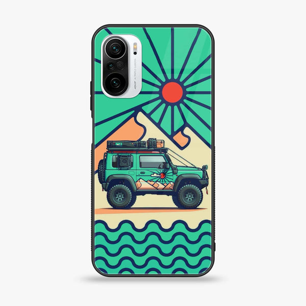 Xiaomi Poco F3 - Suzuki Jimny Design -  Premium Printed Metal soft Bumper shock Proof Case