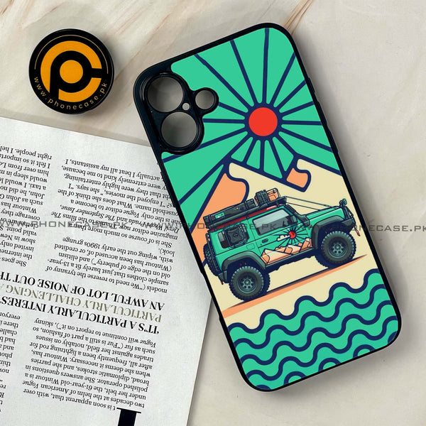 iPhone 16 Plus - Suzuki Jimny Design - Premium Printed Glass soft Bumper shock Proof Case