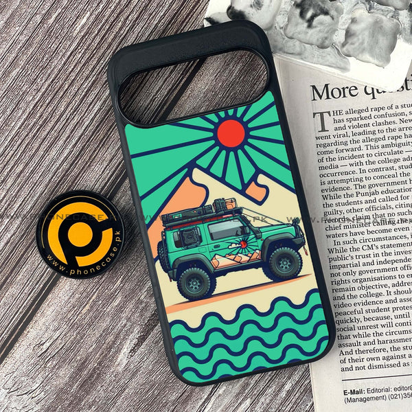 Google Pixel 9 - Suzuki Jimny Design - Premium Printed Glass soft Bumper shock Proof Case