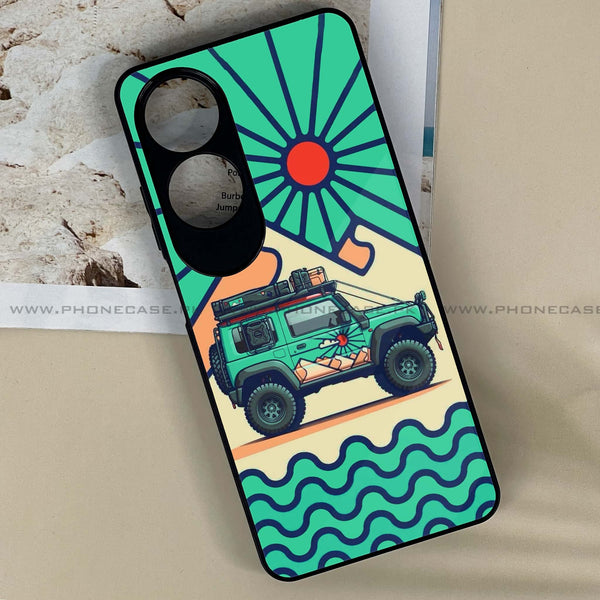 Oppo A60 - Suzuki Jimny Design -  Premium Printed Metal soft Bumper shock Proof Case