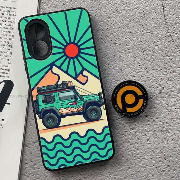 Oppo A18 4G - Suzuki Jimny Design -  Premium Printed Metal soft Bumper shock Proof Case