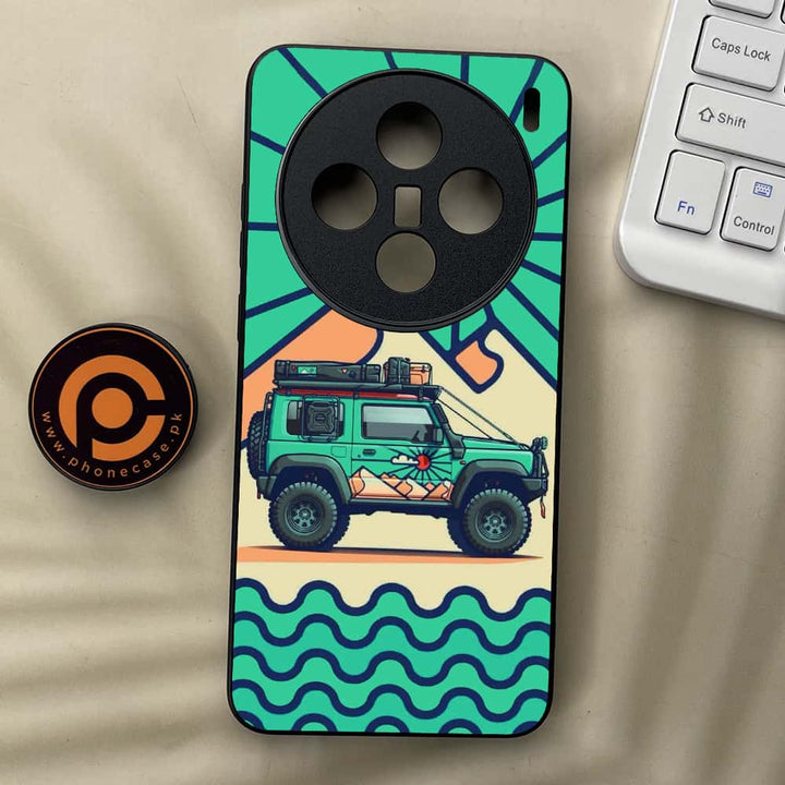 Vivo X200 - Suzuki Jimny Design - Premium Metal  Printed soft Bumper shock Proof Case