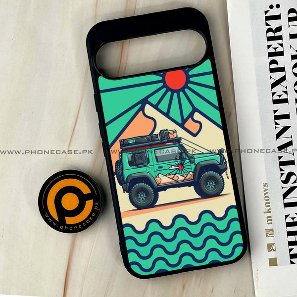 Google Pixel 9 Pro XL - Suzuki Jimny Design - Premium Printed Glass soft Bumper shock Proof Case