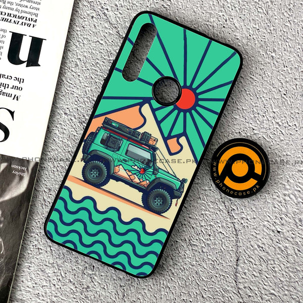 Huawei Y9 Prime (2019) - Suzuki Jimny Design - Premium Printed Glass soft Bumper Shock Proof Case