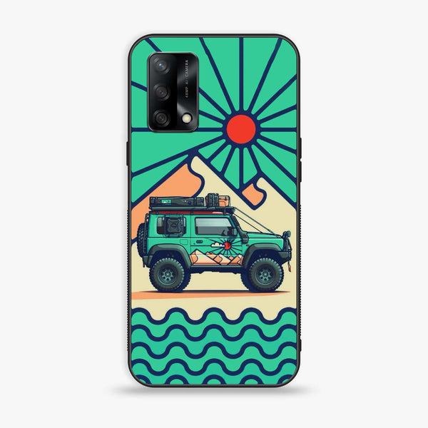 Oppo F19s - Suzuki Jimny Design - Premium Metal Printed soft Bumper shock Proof Case