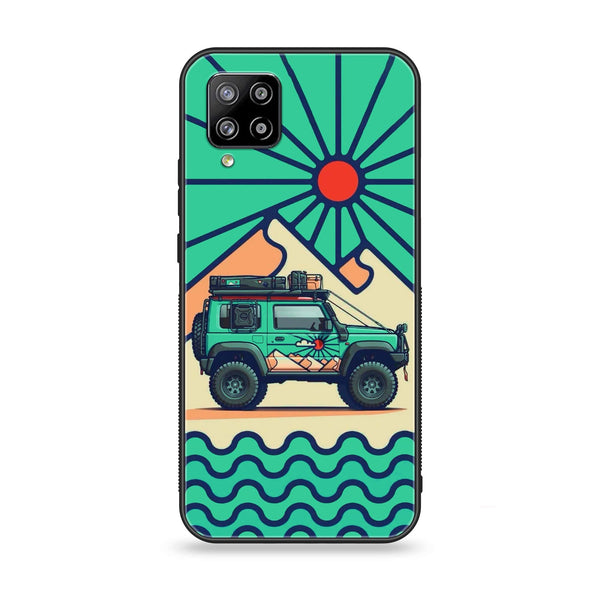 Samsung Galaxy A42 - Suzuki Jimny Design - Premium Printed Glass soft Bumper Shock Proof Case