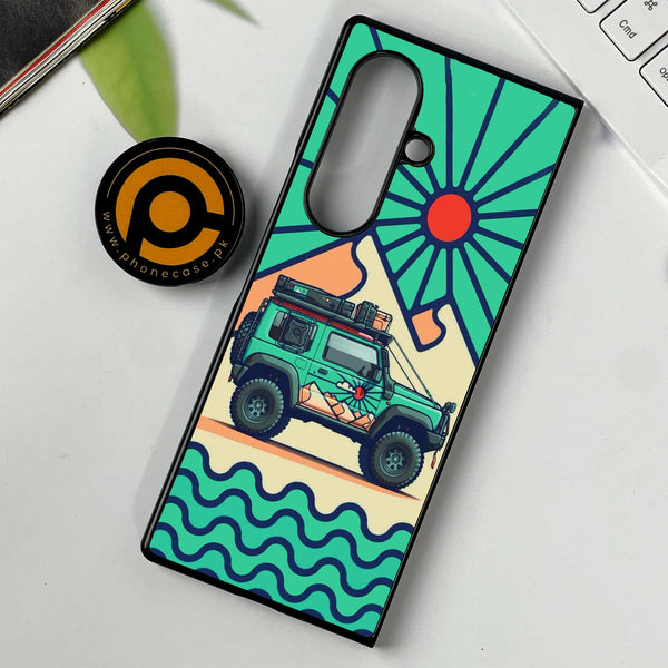 Samsung Galaxy Z Fold 7 - Suzuki Jimny Design -  Premium Metal Printed soft Bumper shock Proof Case