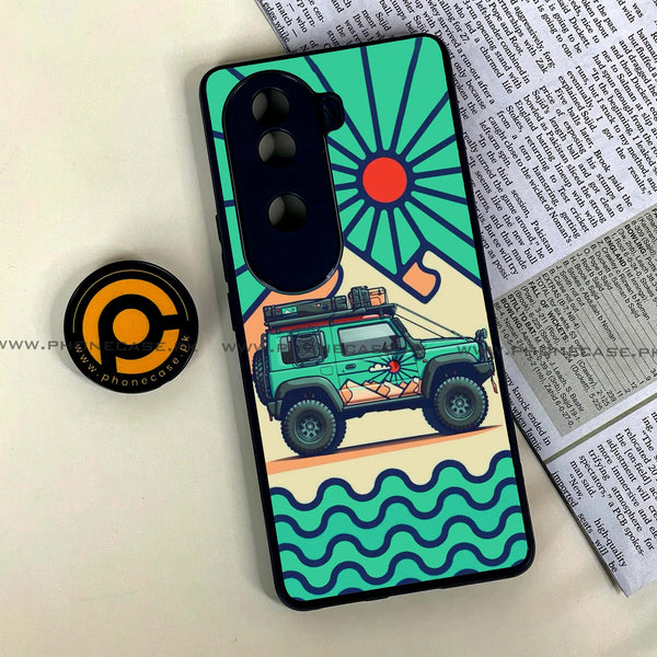 Vivo V40e - Suzuki Jimny Design - Premium Metal Printed soft Bumper shock Proof Case CS-41027