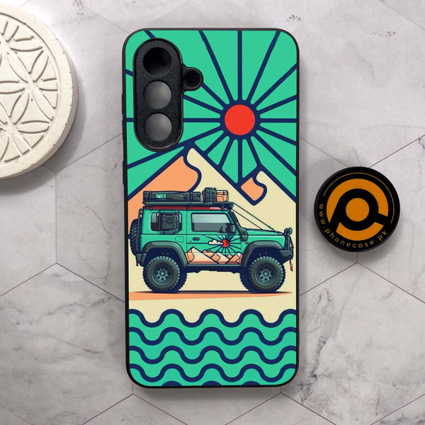 Samsung Galaxy A36 5G  - Suzuki Jimny Design - Premium Metal Printed soft Bumper shock Proof Case