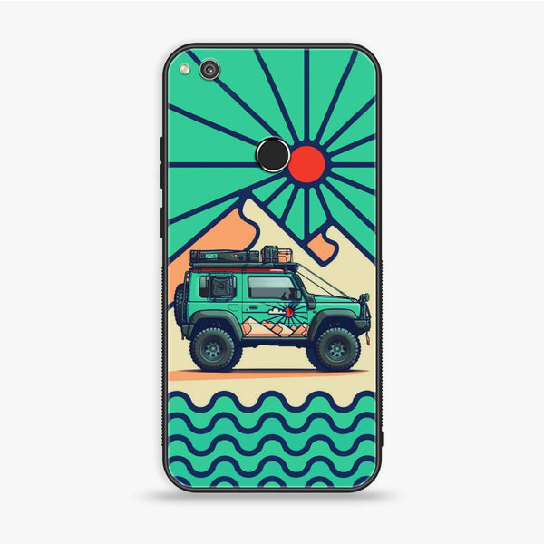 Huawei Honor 8 Lite - Suzuki Jimny Design - Premium Printed Glass soft Bumper Shock Proof Case