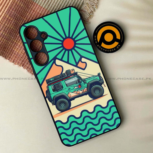 Samsung Galaxy A34 - Suzuki Jimny Design - Premium Printed Glass soft Bumper Shock Proof Case