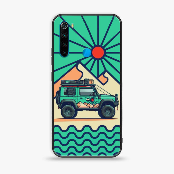 Xiaomi Redmi Note 8 - Suzuki Jimny Design - Premium Printed Glass soft Bumper Shock Proof Case