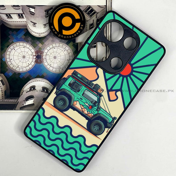Redmi Note 13 Pro 4G - Suzuki Jimny Design - Premium Metal Printed soft Bumper shock Proof Case